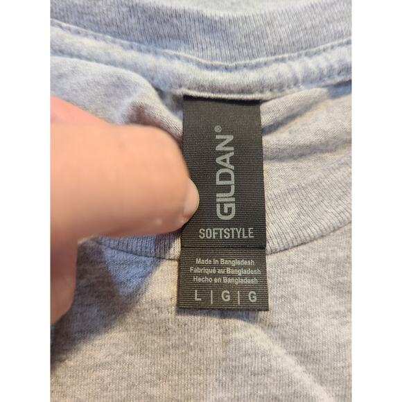 Gildan large women's grey printed tee - Picture 4 of 7